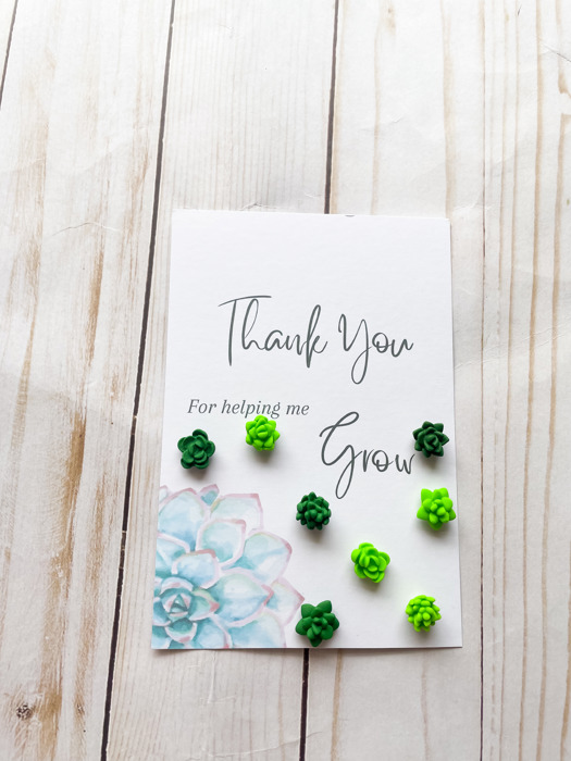 "Thank You For Helping Me Grow" Mini Magnet Set