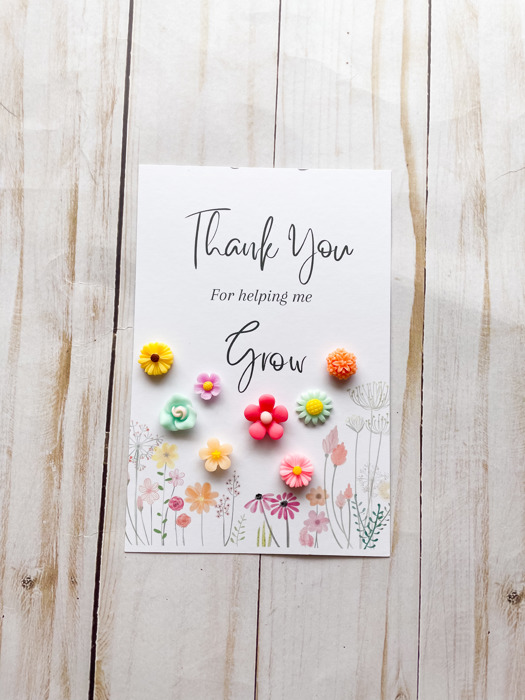 "Thank You For Helping Me Grow" Mini Magnet Set