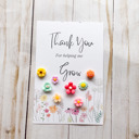 1-Floral "Thank You For Helping Me Grow" Mini Magnet Set