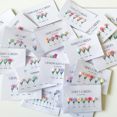 Grandma's Garden Personalized Mini Magnet Set