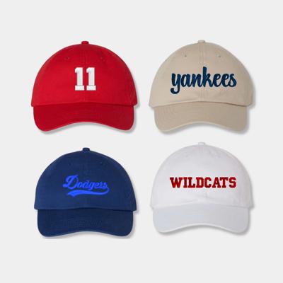 Custom Team Hats for School, Sports, Camps | Bulk Personalized Logo Embroidery Cap