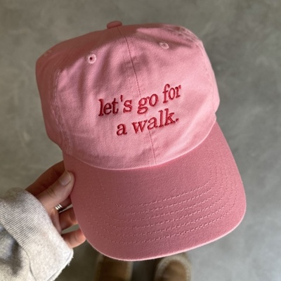 Let's go for a walk cap