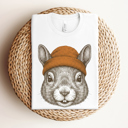  Retro Style Cute Animals In Beanies Graphic Tee, Nature Animal Shirt, Toddler Through Adult Sizes