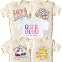  Trendy Scripture Faith Tees, Christian Baby Toddler Youth Adult Shirts