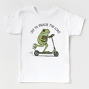  Off To Praise The Lord Frog Scooter Shirt, God's Got Big Plans For Me Shirt, Christian Scripture Kids Faith Tees