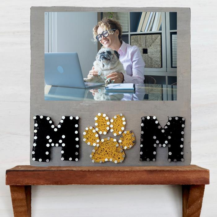 DIY String Art kit for dog or cat owners, Pet Home Decor, wall hanging or sit on shelf. Gift for Mom