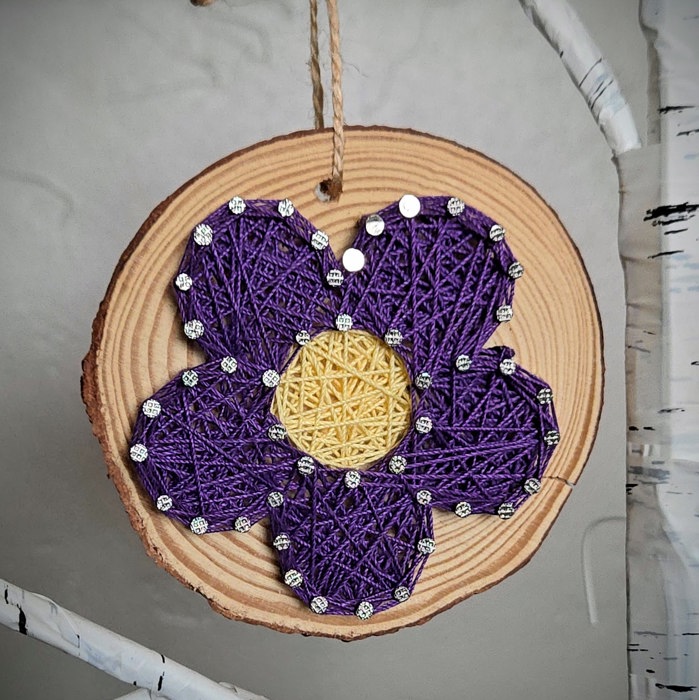 DIY String Art Flowers