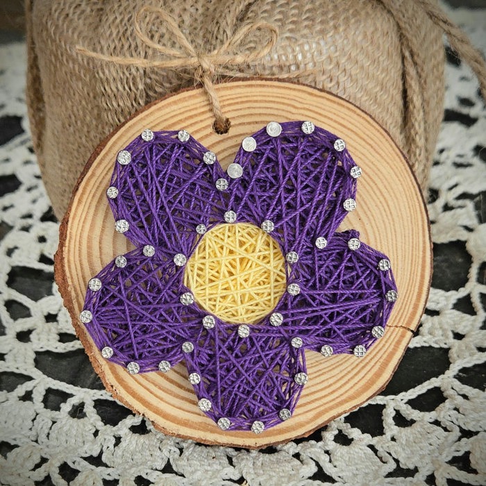 DIY String Art Flowers