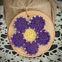 Purple Flower DIY String Art Flowers