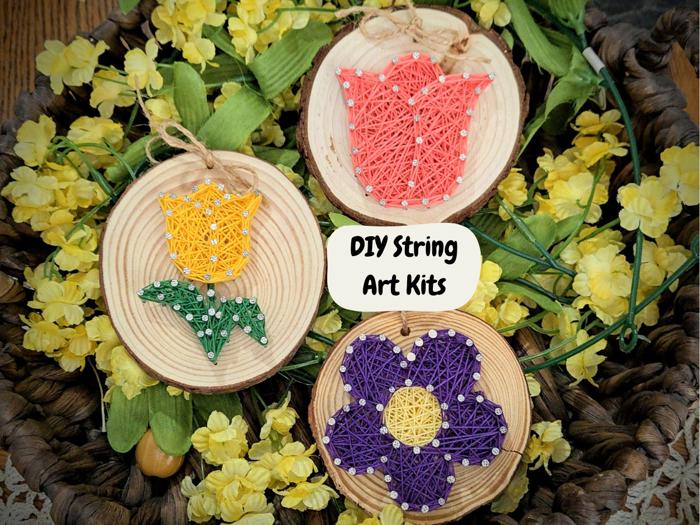 DIY String Art Flowers