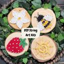  DIY String Art kits, Honey Bee, Strawberry, Flower and Sun