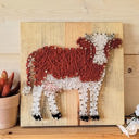  DIY String Art Cow, Farmhouse Décor, Relaxing and Fun Craft, wall hanging, shelf art. Great Gift Idea, Activity for kids, teens & adults.