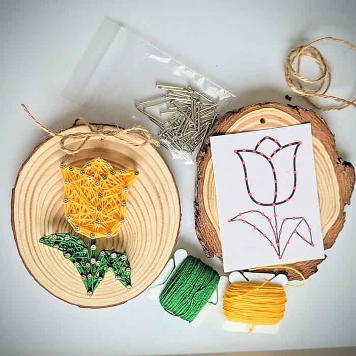 DIY String Art Flowers