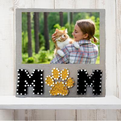 DIY String Art kit for dog or cat owners, Pet Home Decor, wall hanging or sit on shelf. Gift for Mom