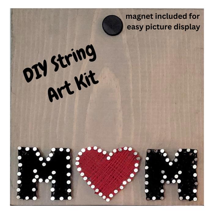 DIY String Art kit for dog or cat owners, Pet Home Decor, wall hanging or sit on shelf. Gift for Mom