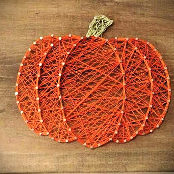 Pumpkin String Art Kit, DIY String Art kits, Home Décor, wall hanging, shelf art. Fall Craft, Great gift Idea for older kids, teens and adults. Country Home crafts!