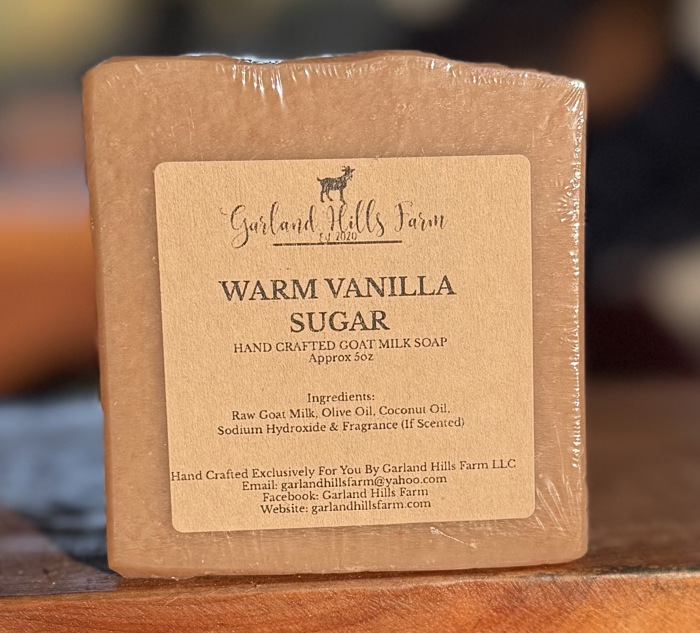 Garland Hills Farm Goat Milk Bar Soap