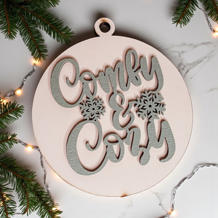 Handmade Wooden Christmas Ornaments, Farm Fresh Christmas Tree Holiday Home Decor, Unique Hanging Christmas Tree Decorations