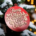 Jingle My Bells Handmade Wooden Christmas Ornaments, Farm Fresh Christmas Tree Holiday Home Decor, Unique Hanging Christmas Tree Decorations