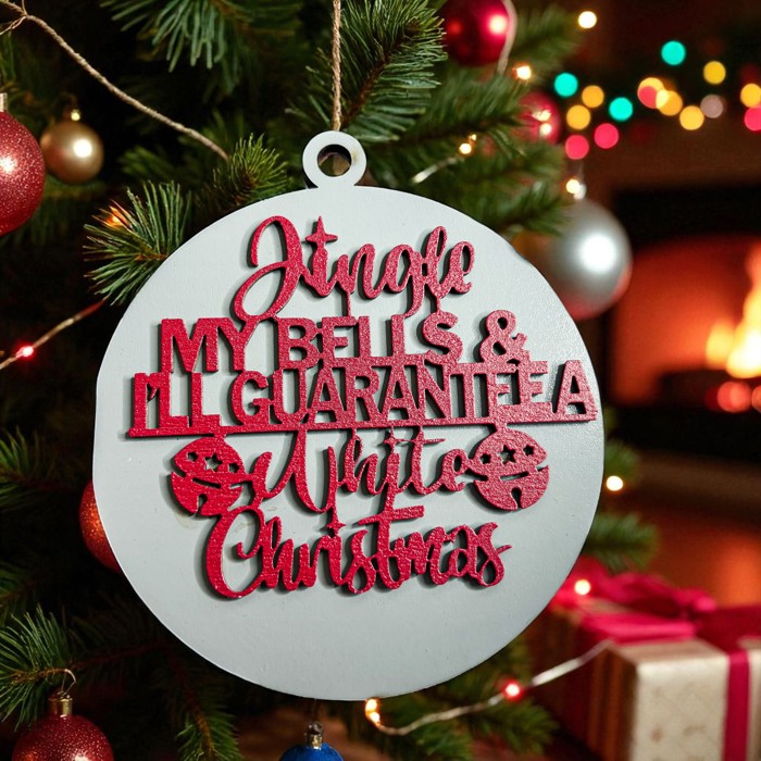 Handmade Wooden Christmas Ornaments, Farm Fresh Christmas Tree Holiday Home Decor, Unique Hanging Christmas Tree Decorations