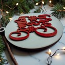 Comfy & Cozy Comfy & Cozy Christmas Home Decor, Handmade Wooden Circle Tree Ornaments or Hanging Holiday Accent, Colorful Cute Christmas Decorations