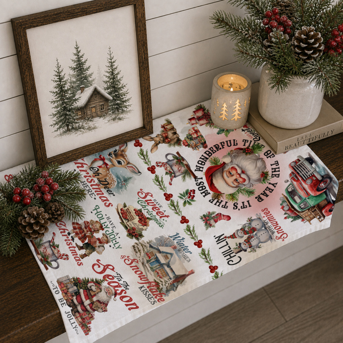 Candy Cane Christmas Themed Kitchen Decor – Peppermint Towel