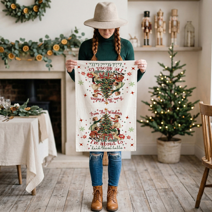 Candy Cane Christmas Themed Kitchen Decor – Peppermint Towel