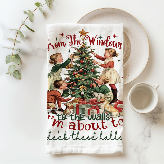Candy Cane Christmas Themed Kitchen Decor – Peppermint Towel