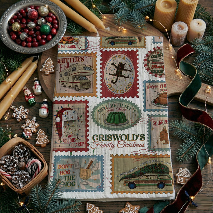 Candy Cane Christmas Themed Kitchen Decor – Peppermint Towel
