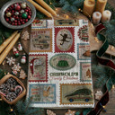 Griswold Vacation Candy Cane Christmas Themed Kitchen Decor – Peppermint Towel