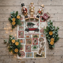 Griswold Vacation Candy Cane Christmas Themed Kitchen Decor – Peppermint Towel