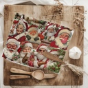 Santa Baby Candy Cane Christmas Themed Kitchen Decor – Peppermint Towel