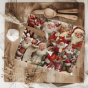 Santa Baby Candy Cane Christmas Themed Kitchen Decor – Peppermint Towel