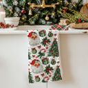 Santa Trees Candy Cane Christmas Themed Kitchen Decor – Peppermint Towel