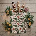 Santa Trees Candy Cane Christmas Themed Kitchen Decor – Peppermint Towel