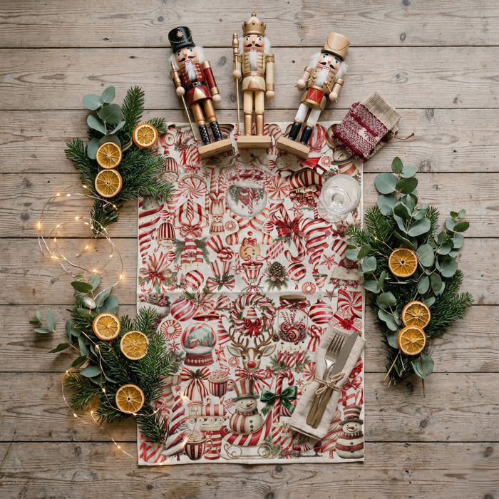 Candy Cane Christmas Themed Kitchen Decor – Peppermint Towel