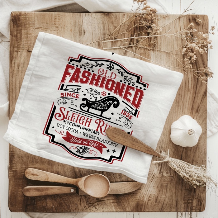 Candy Cane Christmas Themed Kitchen Decor – Peppermint Towel