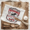 Old Fashioned Candy Cane Christmas Themed Kitchen Decor – Peppermint Towel