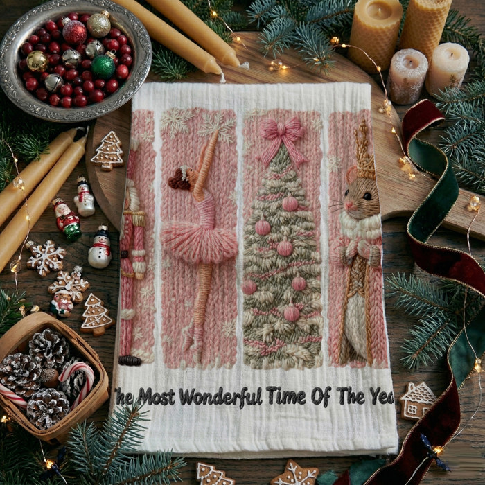 Candy Cane Christmas Themed Kitchen Decor – Peppermint Towel