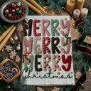 Nutcracker Merry Candy Cane Christmas Themed Kitchen Decor – Peppermint Towel