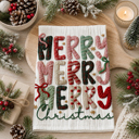 Nutcracker Merry Candy Cane Christmas Themed Kitchen Decor – Peppermint Towel