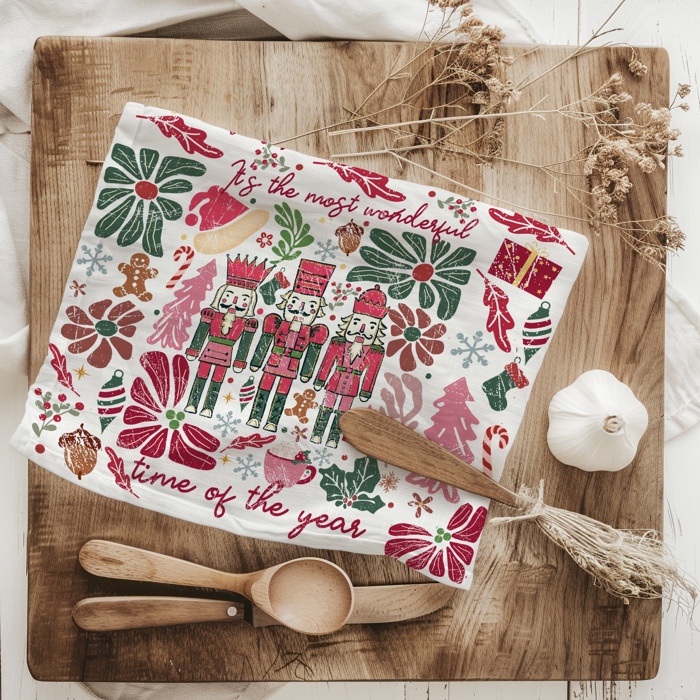 Candy Cane Christmas Themed Kitchen Decor – Peppermint Towel