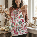 Nutcracker Boho Candy Cane Christmas Themed Kitchen Decor – Peppermint Towel