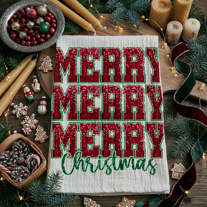 Candy Cane Christmas Themed Kitchen Decor – Peppermint Towel