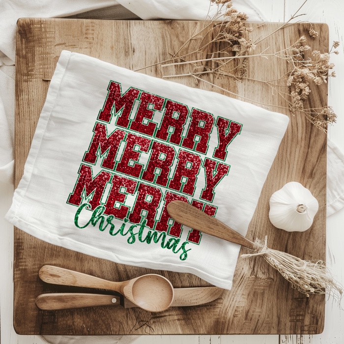 Candy Cane Christmas Themed Kitchen Decor – Peppermint Towel