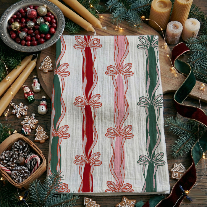 Candy Cane Christmas Themed Kitchen Decor – Peppermint Towel