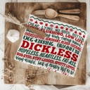 Griswold Humor Candy Cane Christmas Themed Kitchen Decor – Peppermint Towel