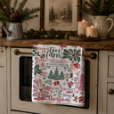 Griswold Boho Candy Cane Christmas Themed Kitchen Decor – Peppermint Towel