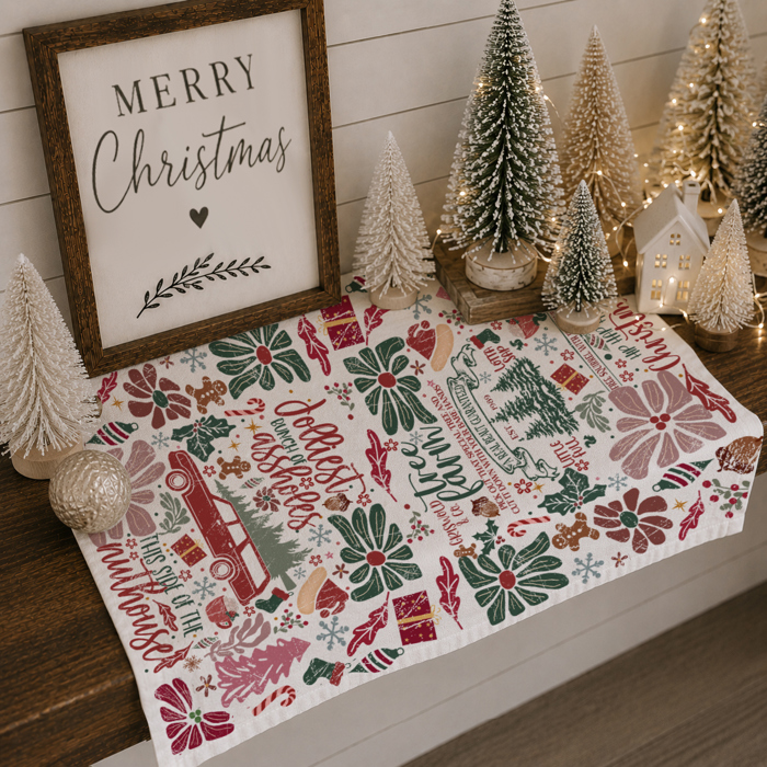 Candy Cane Christmas Themed Kitchen Decor – Peppermint Towel