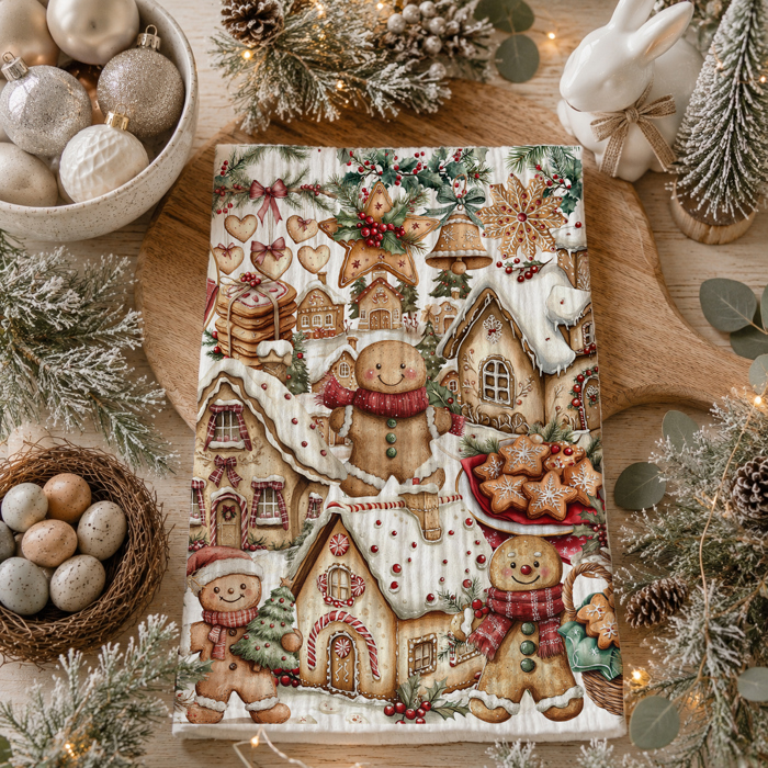 Candy Cane Christmas Themed Kitchen Decor – Peppermint Towel